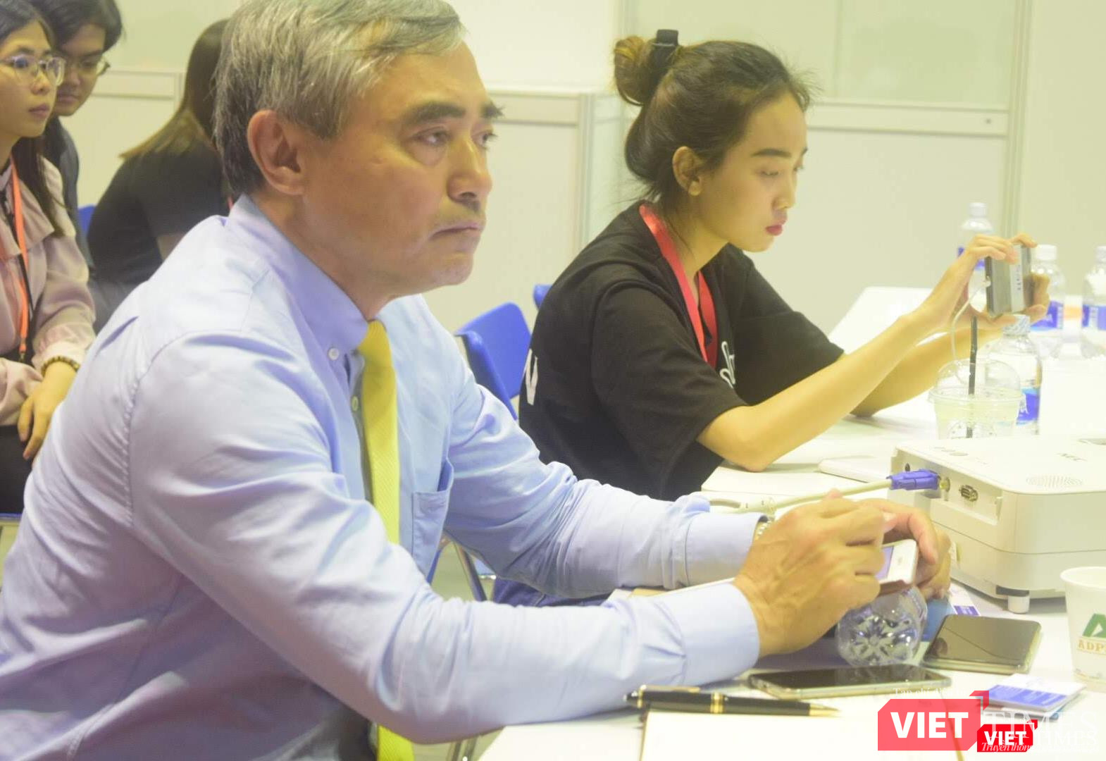 Ông Nguyễn Minh Hồng, Chủ tịch Hội Truyền thông số Việt Nam dự hội thảo về chuyển đổi số trong Phát thanh, Truyền hình.