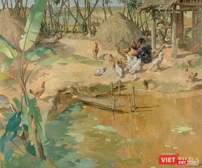 “Village du Haut Tonkin” của họa sĩ Lương Xuân Nhị