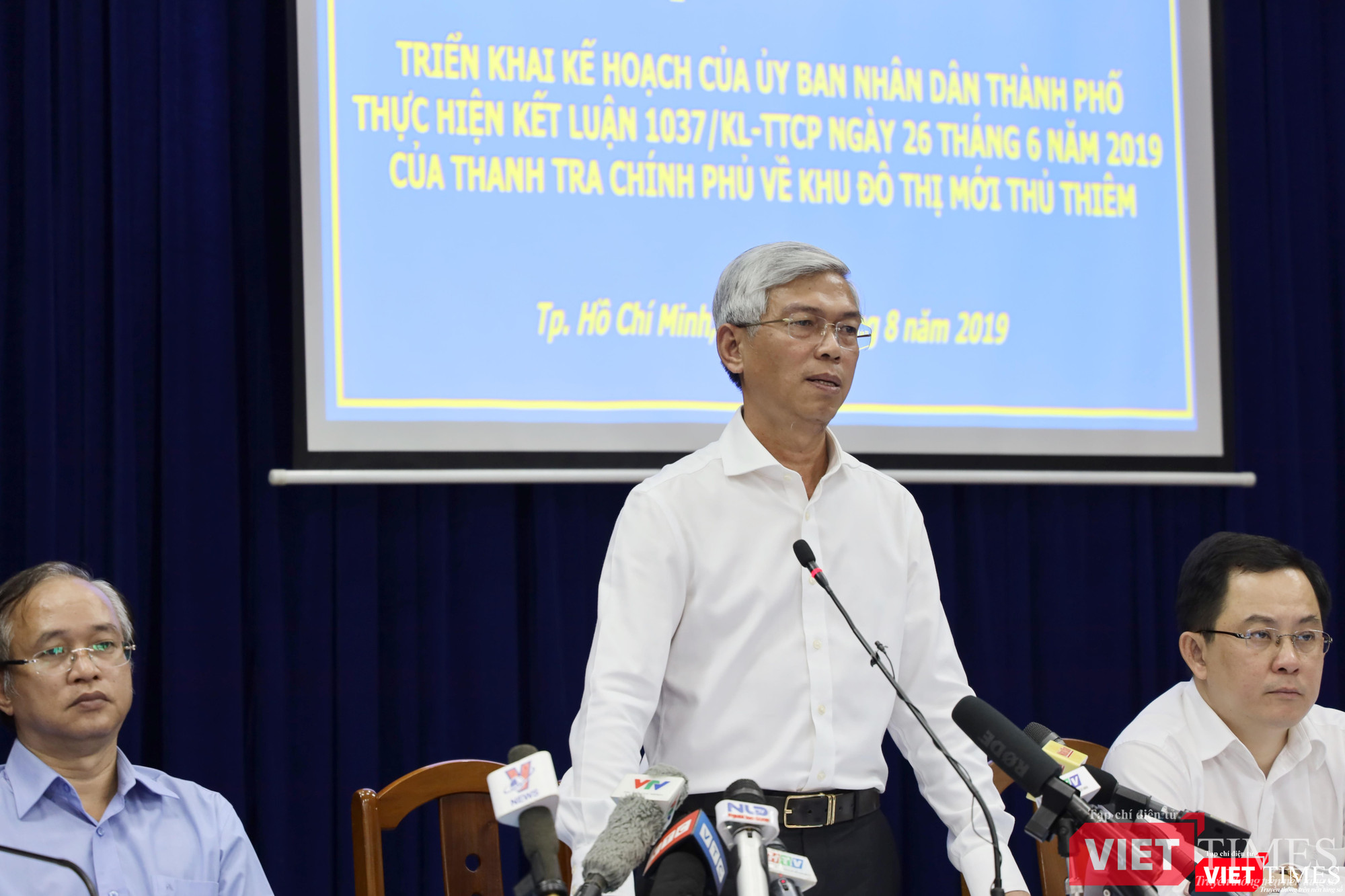 Phó Chủ tịch UBND TP.HCM Võ Văn Hoan thừa nhận những cái sai ở dự án Khu đô thị mới Thủ Thiêm (Ảnh: Tiểu Vũ) Phó Chủ tịch UBND TP.HCM Võ Văn Hoan thừa nhận những cái sai ở dự án Khu đô thị mới Thủ Thiêm (Ảnh: Tiểu Vũ)