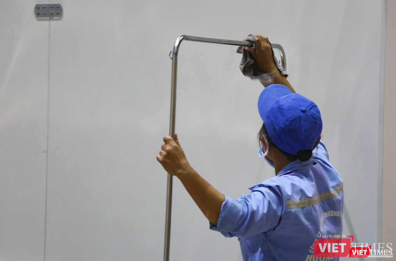 Công tác vệ sinh sạch sẽ ngay đến đó