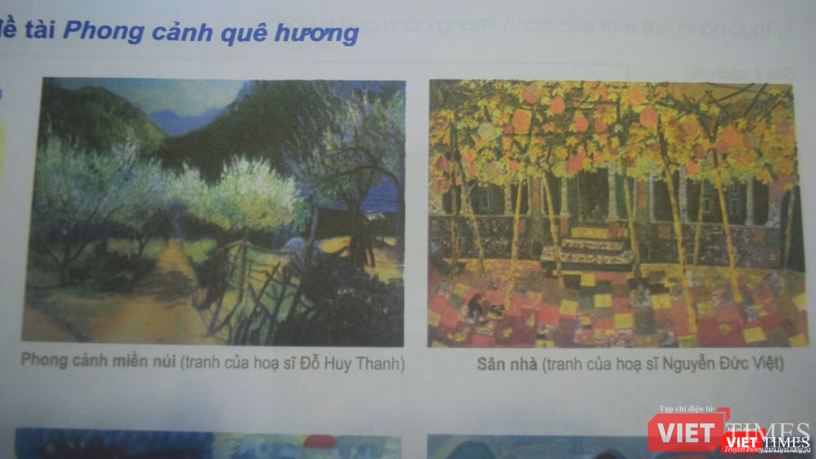 Bên cạnh tranh của họa sĩ Đỗ Huy Thanh là tranh của họa sĩ Nguyễn Đức Việt Bên cạnh tranh của họa sĩ Đỗ Huy Thanh là tranh của họa sĩ Nguyễn Đức Việt