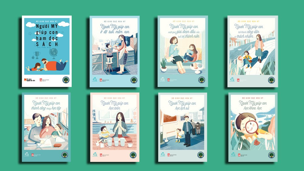 Bộ 8 cuốn sách được Bộ Giáo dục Hoa Kỳ gửi tặng cha mẹ Việt