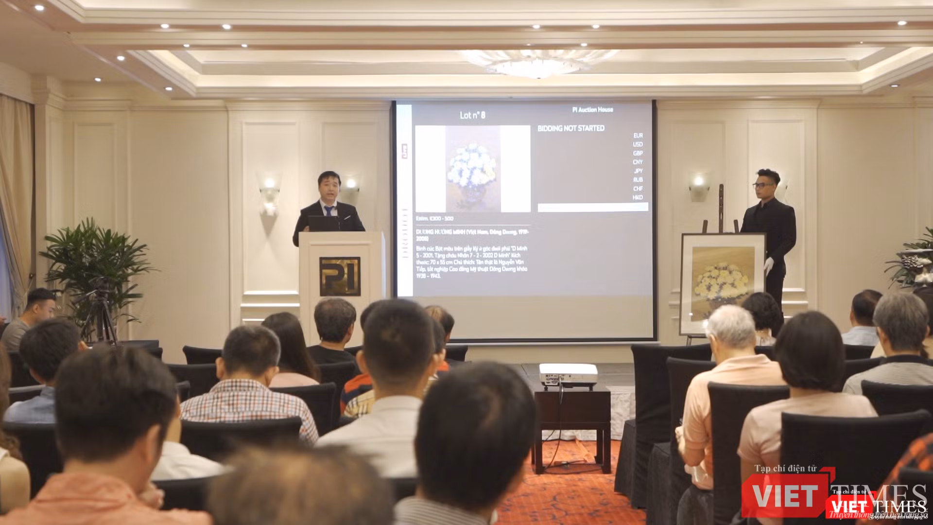 Đấu giá online của PI Aution House trên nền tảng số đã nâng lên một bước mới (Ảnh: PI cung cấp) 