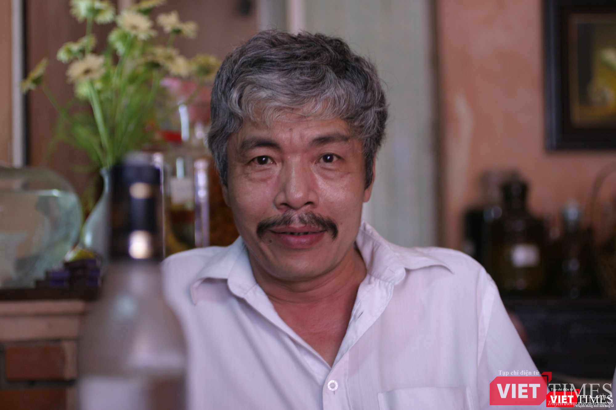 Nhà văn Bảo Ninh từ chối không sử dụng mạng xã hội (Ảnh: Nguyễn Đình Toán)