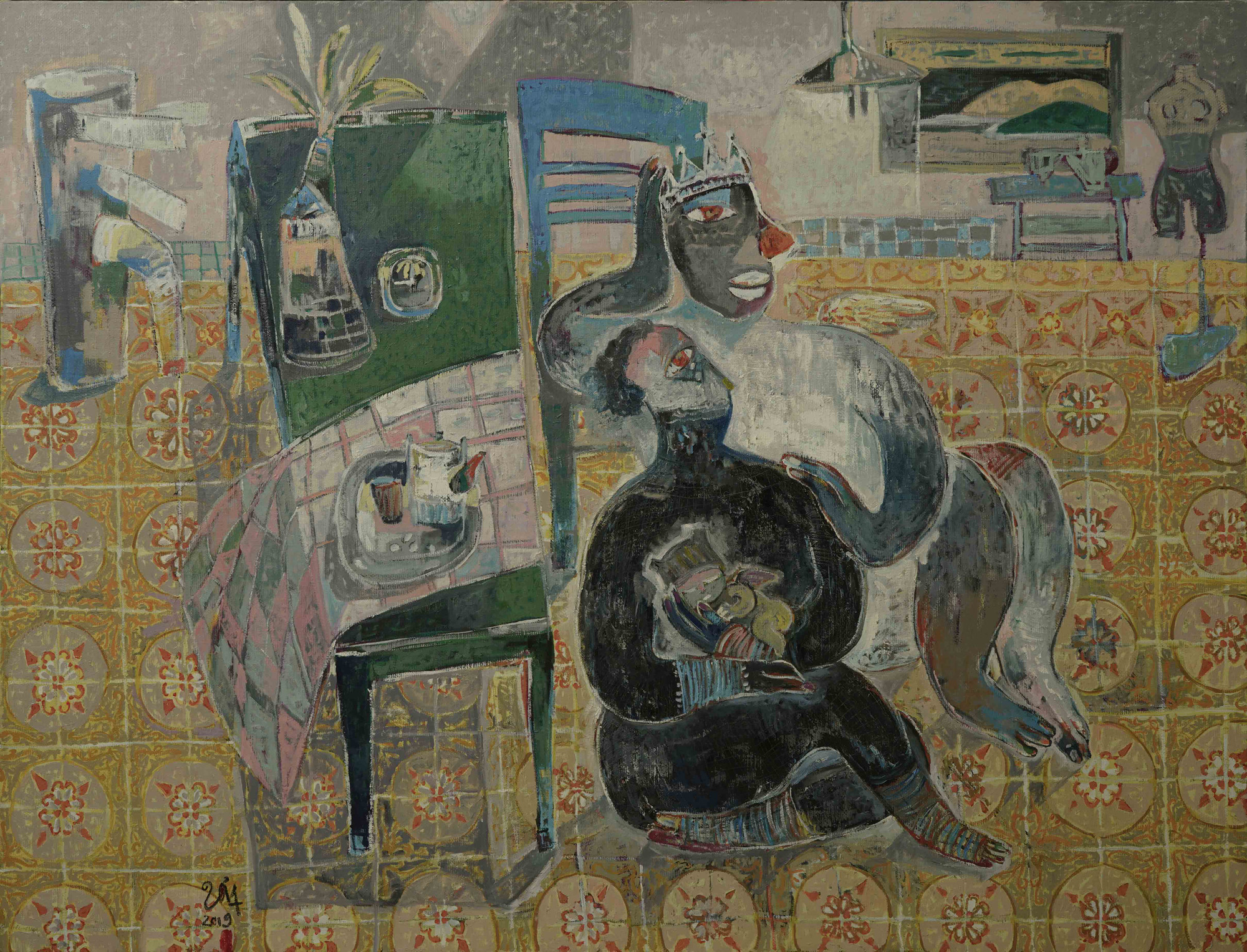 Tranh sơn dầu của Đinh Văn Sơn 