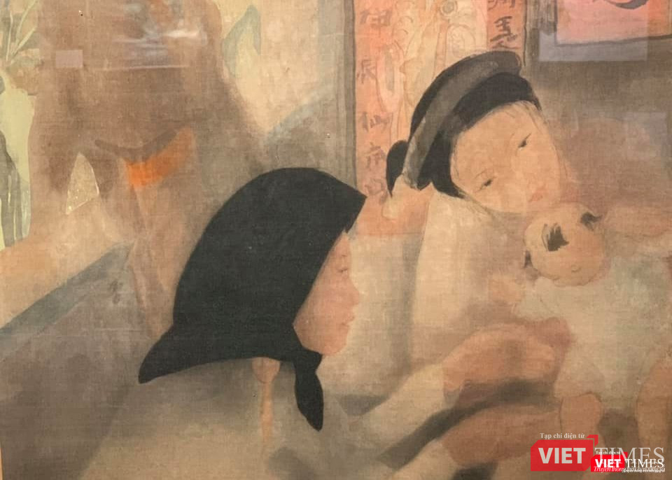 Bức tranh lụa của họa sĩ Pháp đã bán ra với mức giá 39.000 Euro (tương đương gần 1 tỷ đồng)