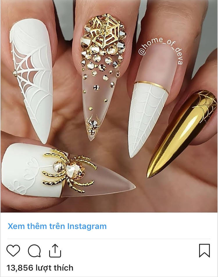 Những kiểu vẽ móng độc đáo mùa Halloween thường thu lượt like "khủng" khi post lên Instagram Những kiểu vẽ móng độc đáo mùa Halloween thường thu lượt like "khủng" khi post lên Instagram