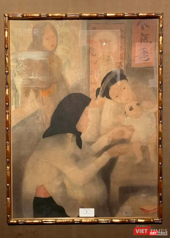 Tranh lụa của họa sĩ Pháp Alix Aymé