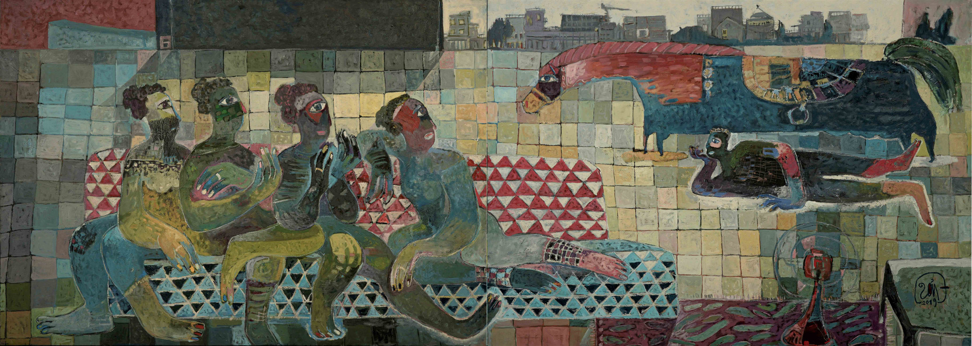 Tranh sơn dầu của Đinh Văn Sơn 