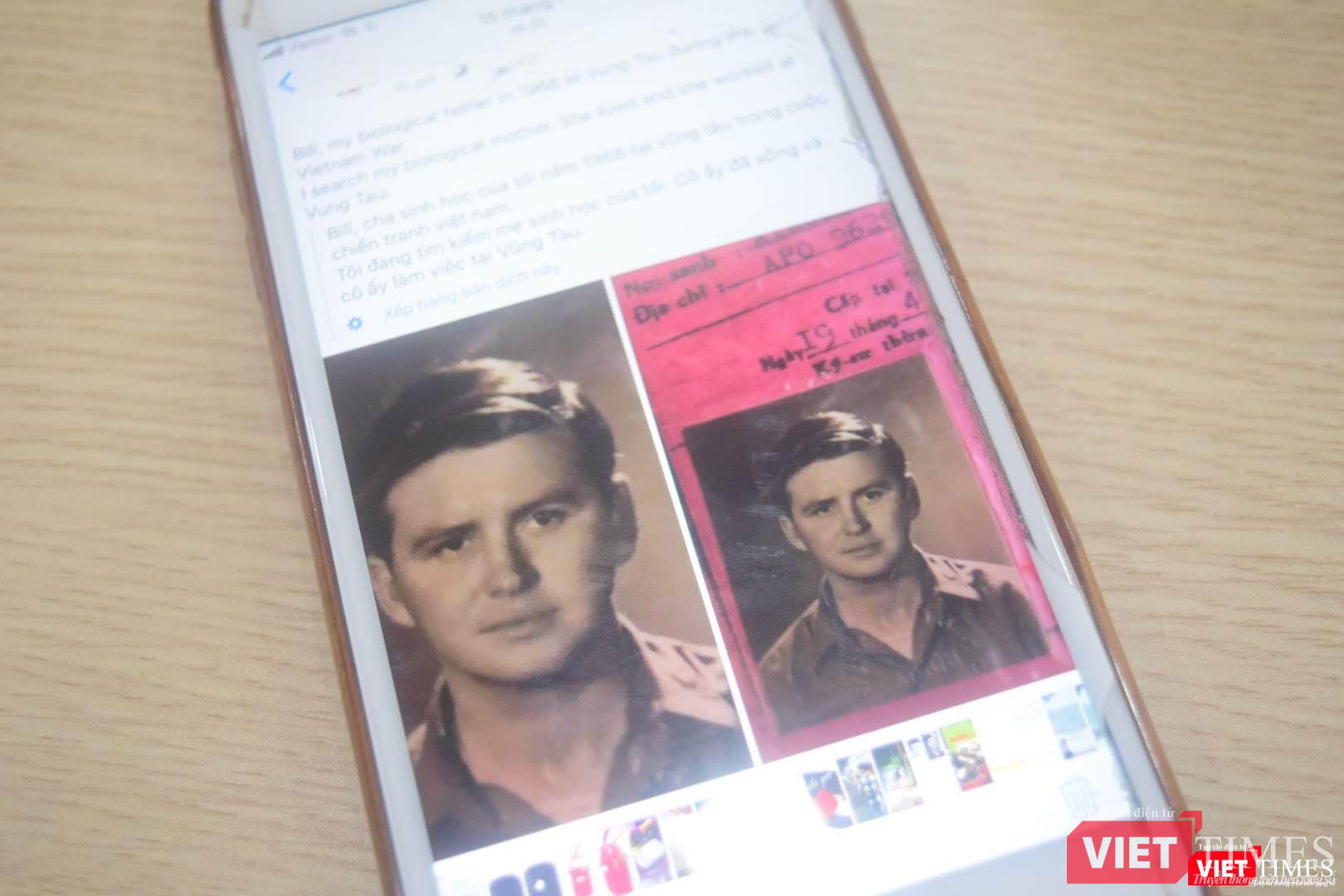 Eric Digaud đã đưa thông tin cá nhân lên rất nhiều diễn đàn để tìm cha mẹ 