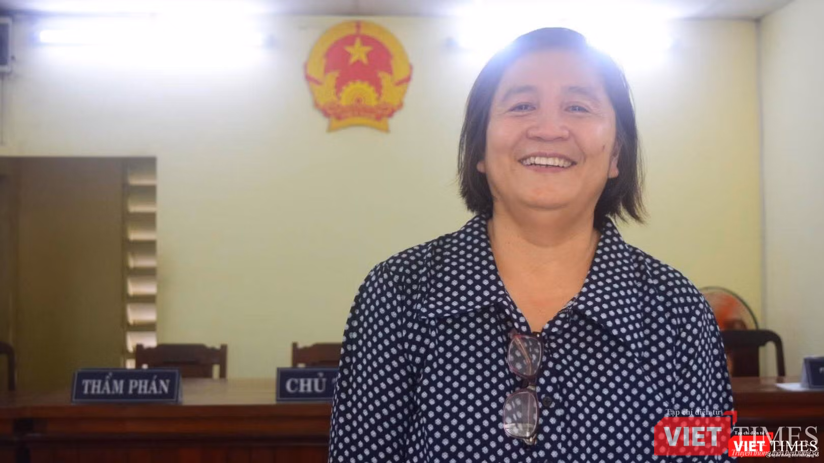 Sau phiên xử sáng 16/7, bà Hạnh cho biết "Không tin được là có ngày này" nhưng vẻ mặt vẫn vui vẻ, bình thường