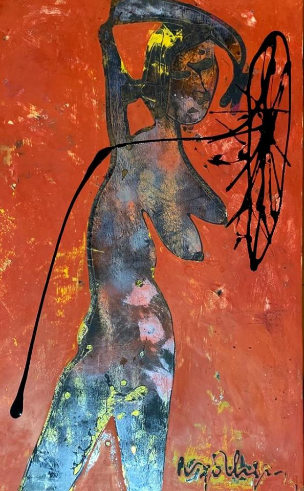 "Tiếng mưa" của nữ họa sĩ Phương Bình "Tiếng mưa" của nữ họa sĩ Phương Bình