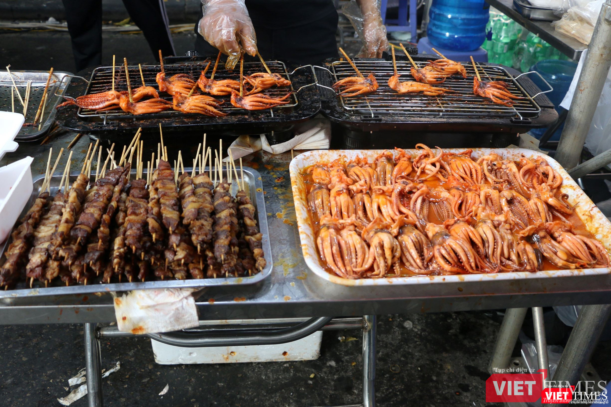 Món bạch tuộc nướng thơm phức