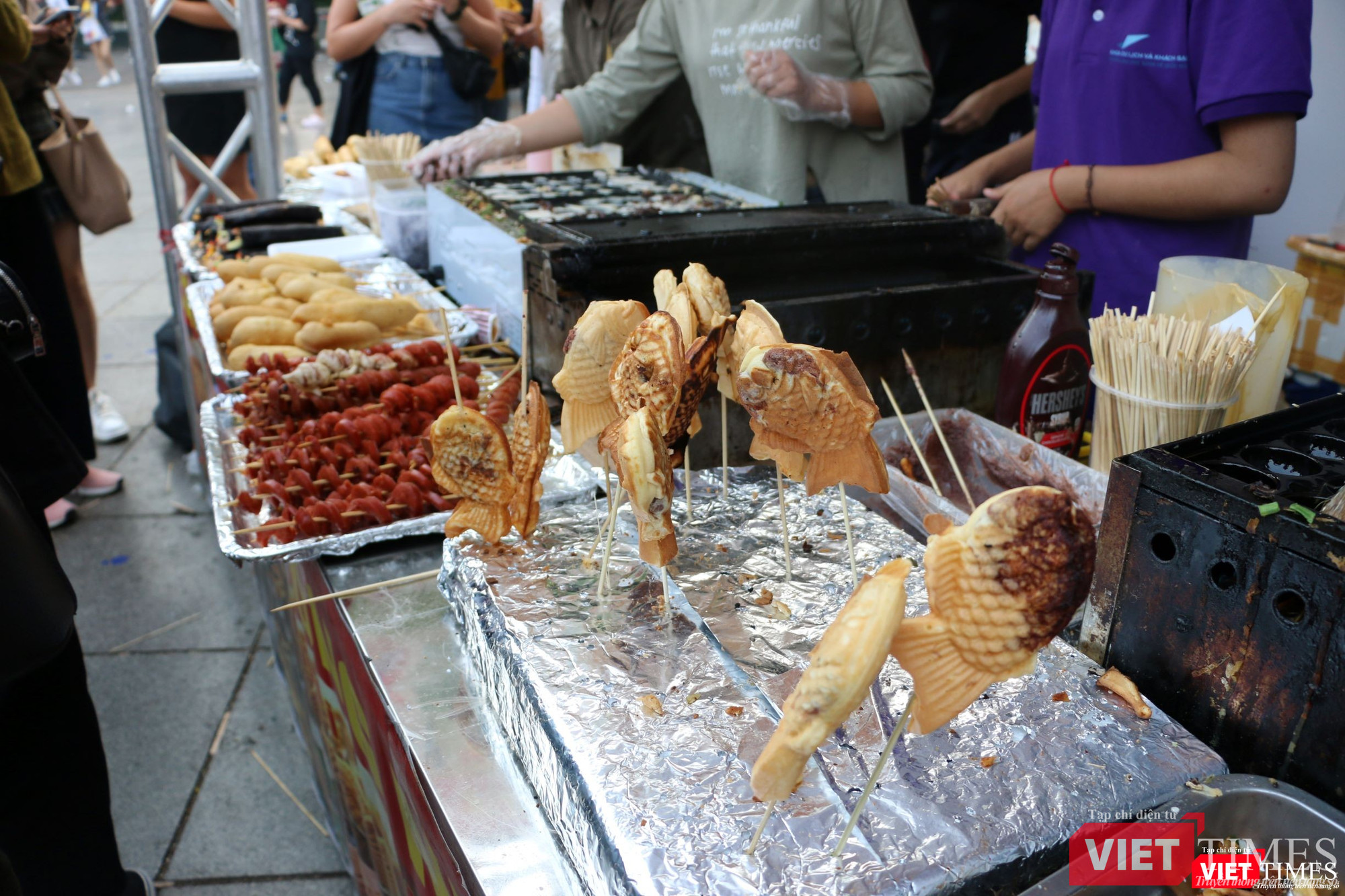 Bánh cá nhân đậu đỏ, nhân socola cũng là món ăn được bạn trẻ ưa thích