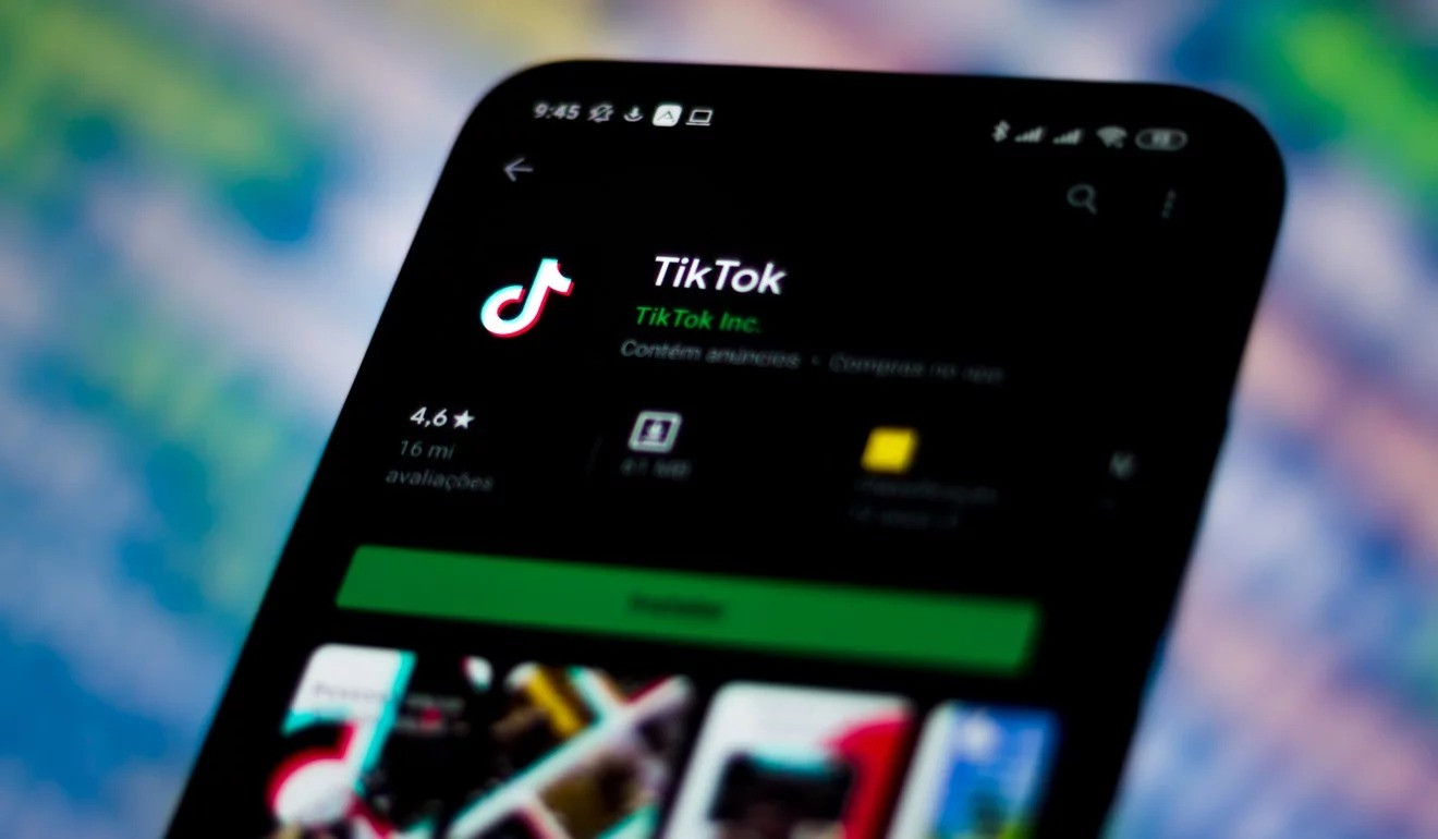 Tik Tok trên chợ Google Play (ảnh: SCMP) Tik Tok trên chợ Google Play (ảnh: SCMP)