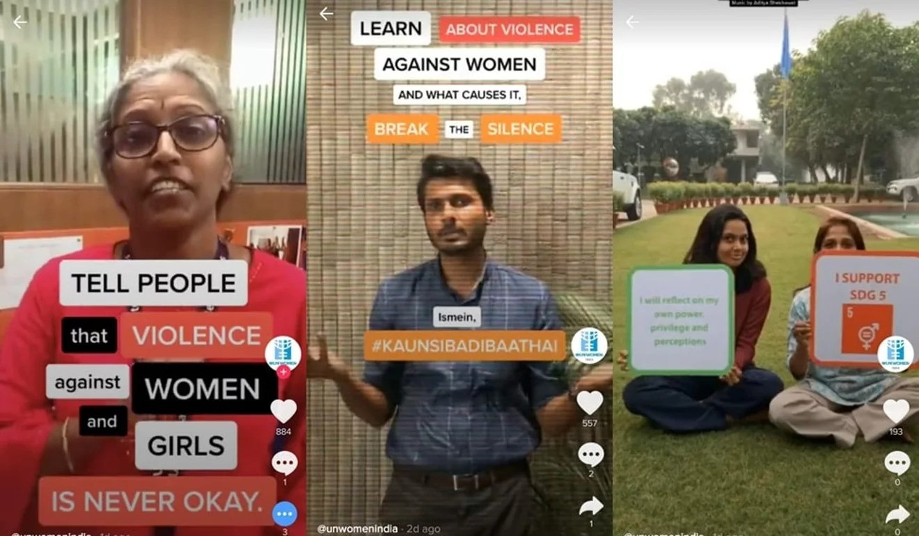 Chiến dịch #KaunsiBadiBaatHai trên TikTok nhằm nâng cao nhận thức về các vấn đề an toàn của phụ nữ ở Ấn Độ (ảnh: SCMP) Chiến dịch #KaunsiBadiBaatHai trên TikTok nhằm nâng cao nhận thức về các vấn đề an toàn của phụ nữ ở Ấn Độ (ảnh: SCMP)