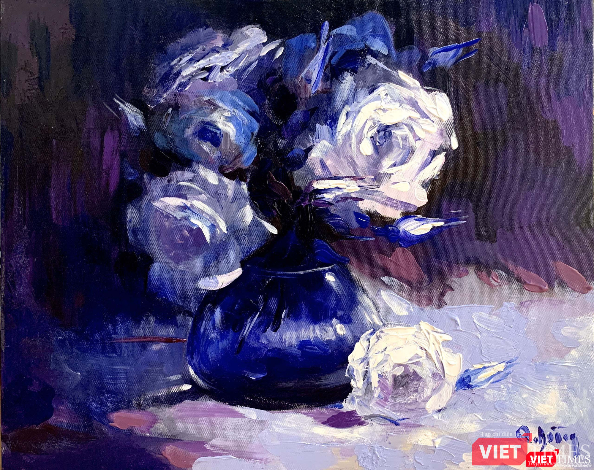 Ánh sáng hoa hồng (họa sĩ Trần Quang Dũng)