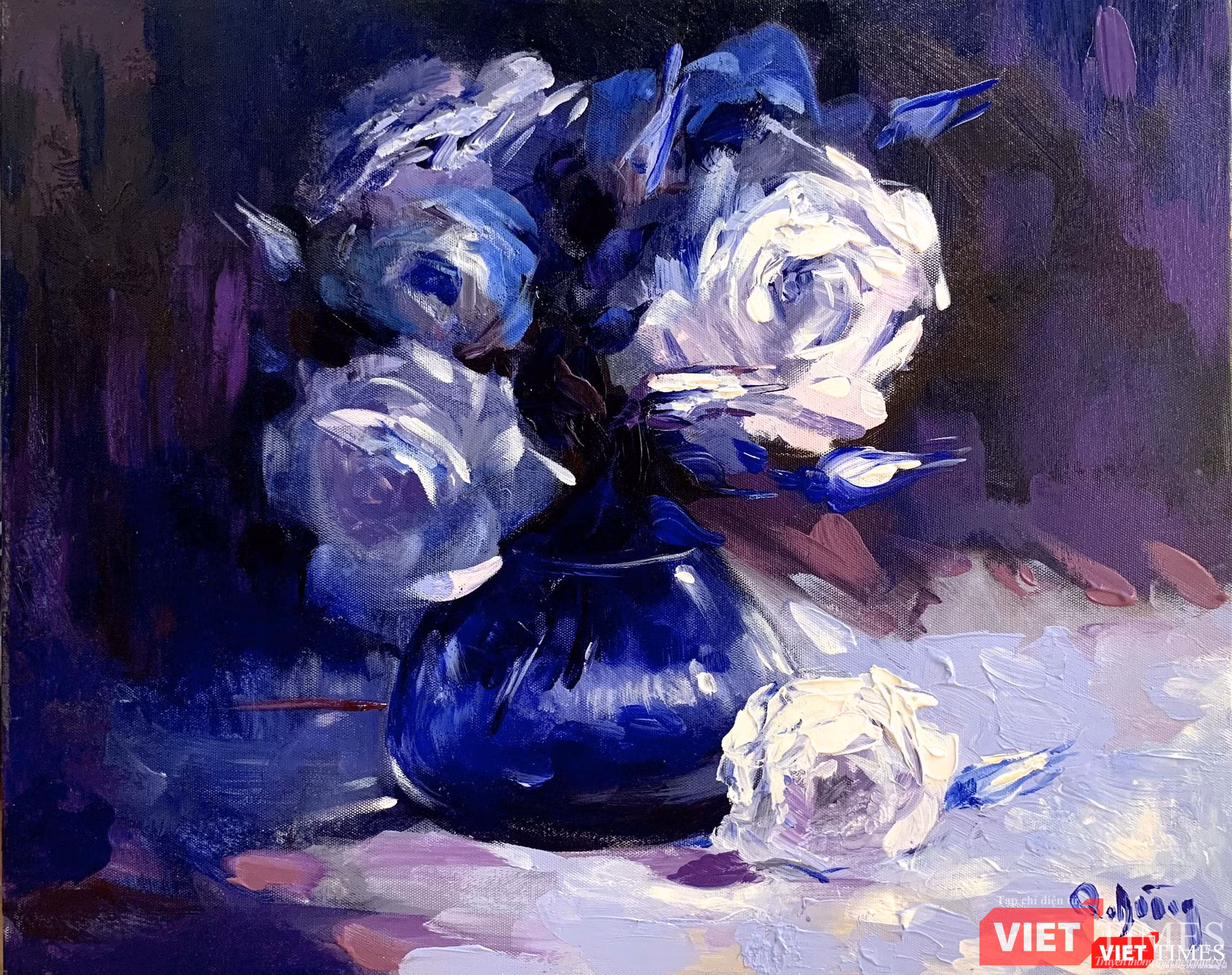 Ánh sáng hoa hồng (họa sĩ Trần Quang Dũng)