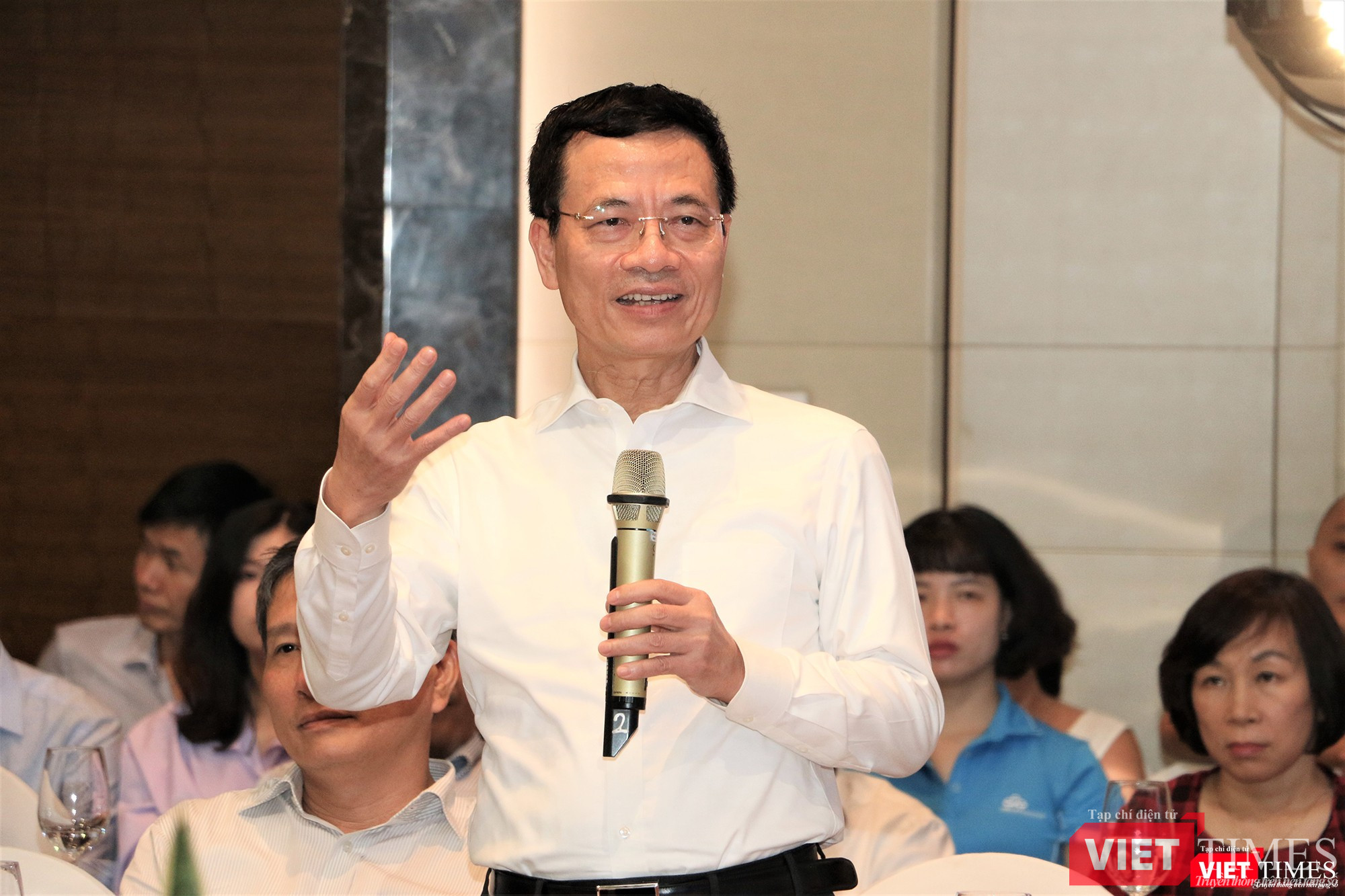 Bộ trưởng Bộ TT&TT Nguyễn Mạnh Hùng (ảnh: Đăng Khoa)