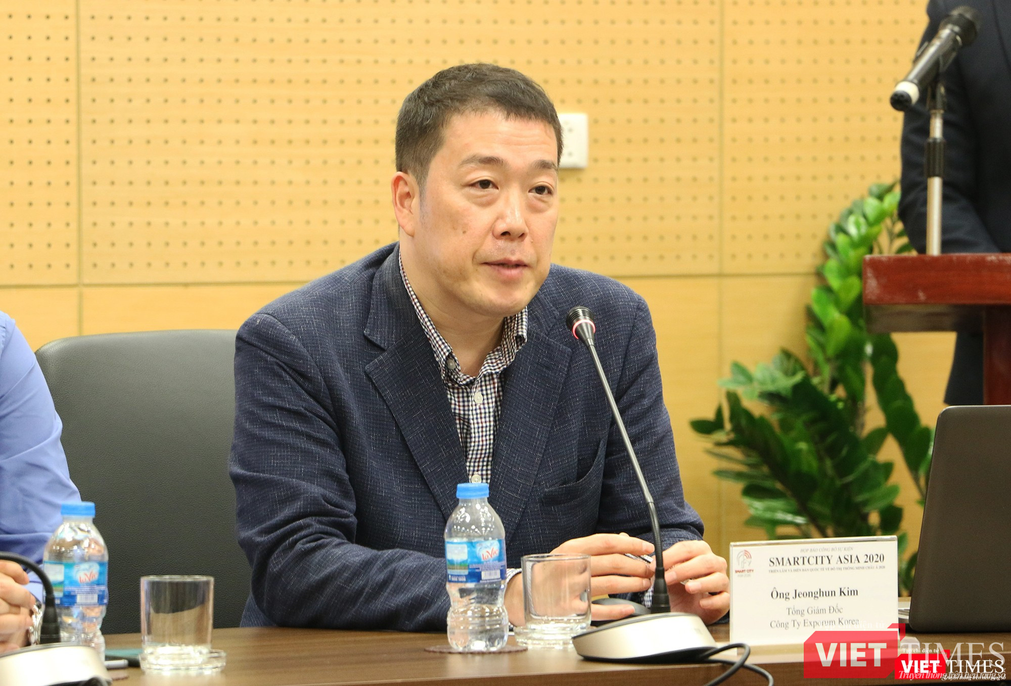 ông Jeonghun Kim - TGĐ Exporum Korea - đơn vị đồng tổ chức triển lãm