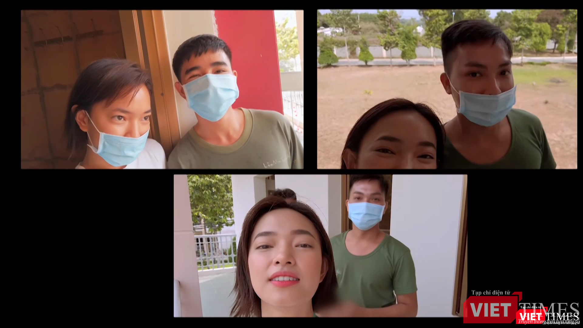 Châu Bùi trong thời gian ở trại cách ly Củ Chi (Ảnh: FBNV) 