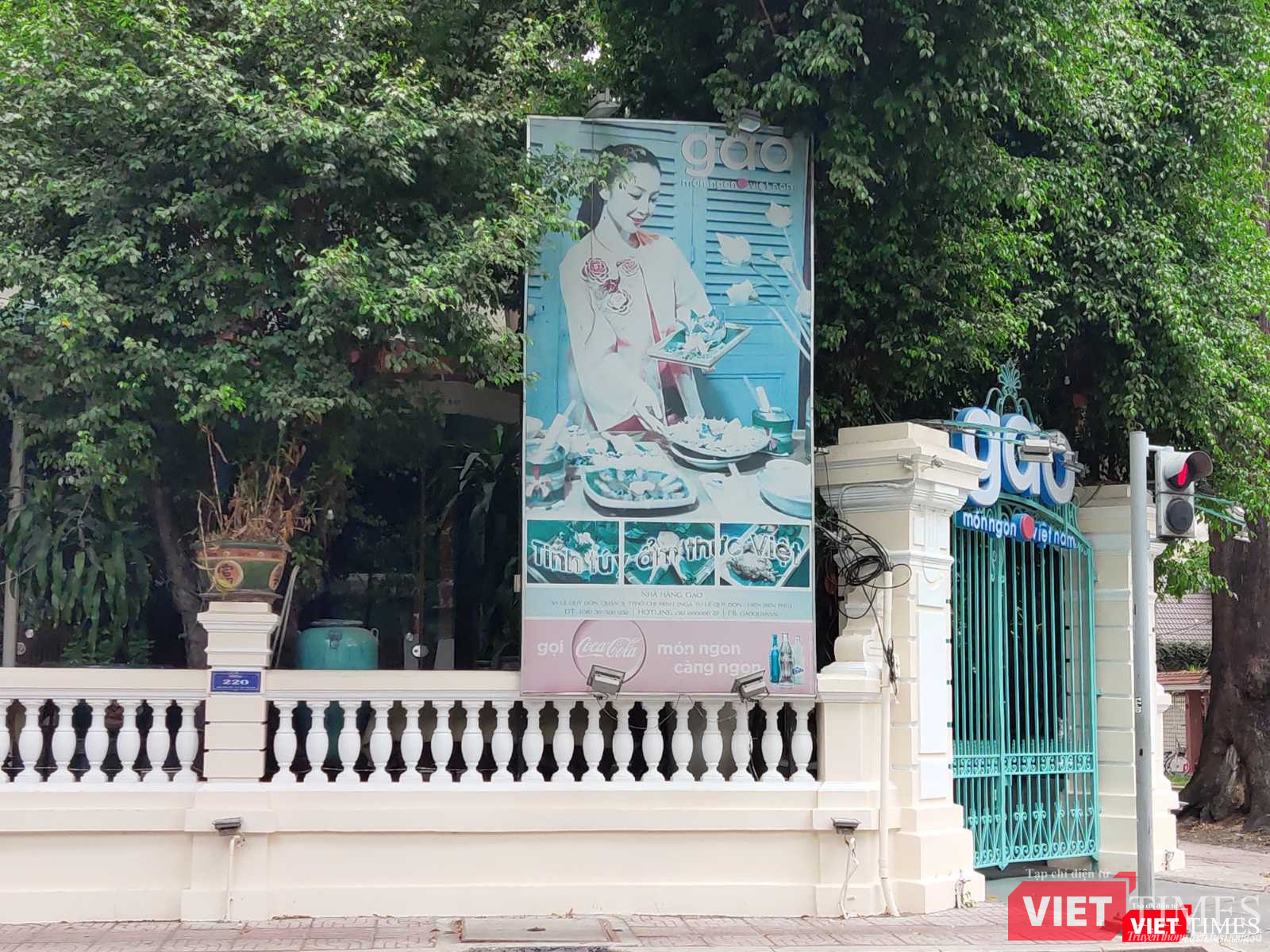 Nhà hàng Gạo đóng cửa trong quãng thời gian phòng dịch (Ảnh: Hòa Bình)