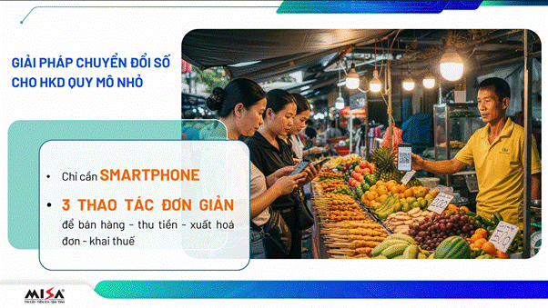 Giải pháp chuyển đổi số cho hộ kinh doanh quy mô nhỏ