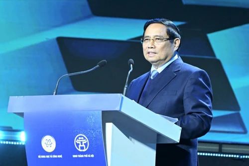 Thủ tướng Phạm Minh Chính phát biểu tại Lễ khai mạc Techfest Việt Nam 2025.