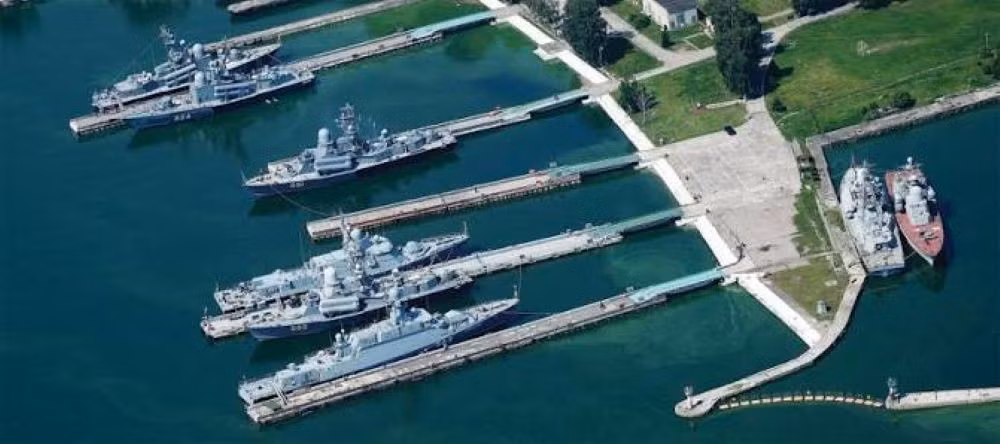 Quân cảng Baltiysk, căn cứ của Hạm đội Baltic ở Kaliningrad. Ảnh: Sohu.