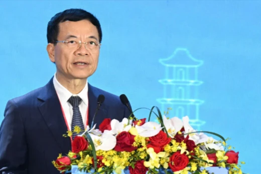 Bộ trưởng Nguyễn Mạnh Hùng, Bộ trưởng Bộ Khoa học và Công nghệ, phát biểu khai mạc Hội nghị ADGMIN lần thứ 6.