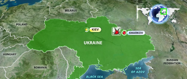 Nổ lớn tại biểu tình ở Kharkov ảnh 1