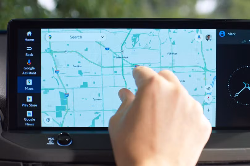 Google tích hợp sẵn trên hệ điều hành Android hỗ trợ lái xe và cung cấp các dichj vụ giải trí. Ảnh Honda.