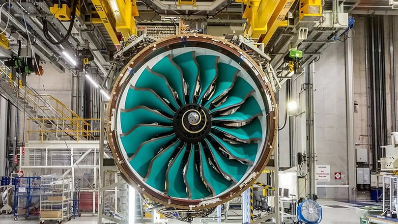 Động cơ Rolls-Royce UltraFan đã hoàn thiện và sẵn sàng chạy thử nghiệm. Ảnh Video Global Update.