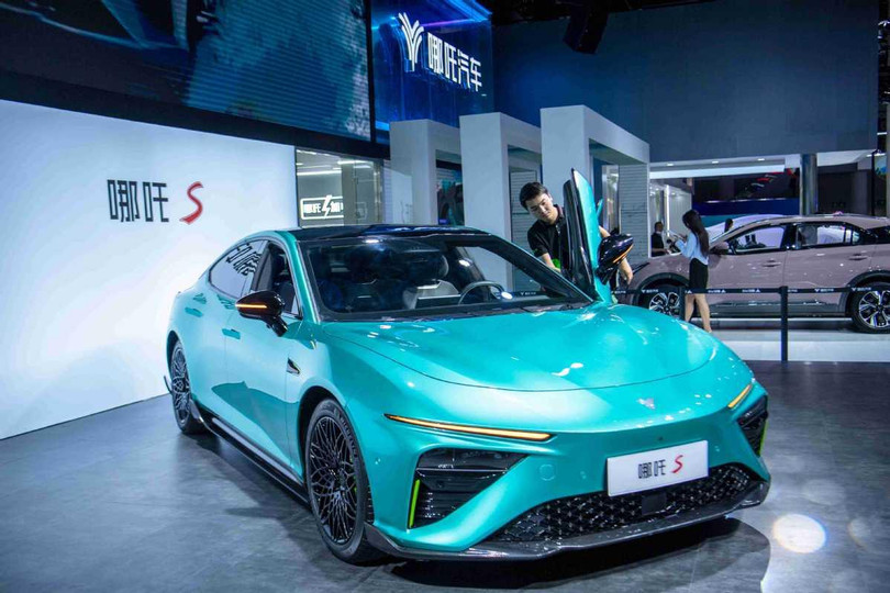 Hozon giới thiệu Neta S tại triển lãm ô tô Thành Đô vào tháng 8. Ảnh China Daily. Hozon giới thiệu Neta S tại triển lãm ô tô Thành Đô vào tháng 8. Ảnh China Daily.