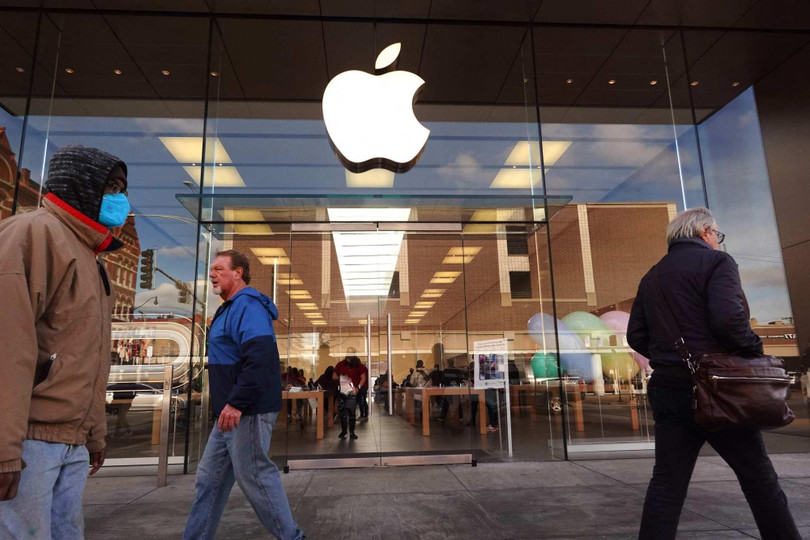 Một cửa hàng Apple ở Chicago, Illinois. Ảnh: Getty Images/AFP Một cửa hàng Apple ở Chicago, Illinois. Ảnh: Getty Images/AFP