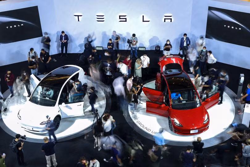 Tesla ra mắt mấu xe điện Model Y tại Bangkok, Thái Lan, ngày 7/12/2022. Ảnh Reuter