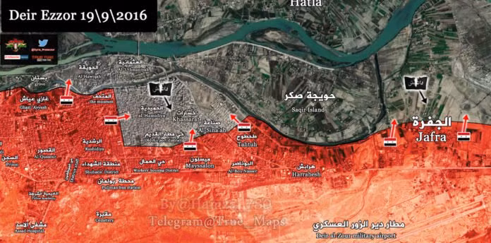 Bản đồ chiến sự thành phố Deir ez Zor 