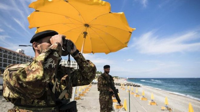 Hội nghị thượng đỉnh G7 khai mạc, Taormina thành “pháo đài thép“ ảnh 1 Hội nghị thượng đỉnh G7 khai mạc, Taormina thành “pháo đài thép“ ảnh 1