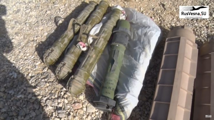 Vũ khí có nguồn gốc NATO của lực lượng Hồi giáo cực đoan ở phía đông Qalamoun, Damascus. Ảnh minh họa Rusvesna