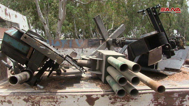 Quân đội Syria chiếm giữ lượng vũ khí khổng lồ của phe thánh chiến ở Homs ảnh 3