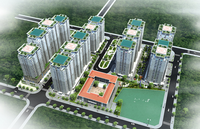 Phối cảnh dự án Khu tái định cư Trương Đình Hội 2