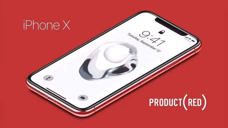 Phiên bản Product RED là một sản phẩm hợp tác của Apple nhằm cổ động chương trình phòng chống dịch HIV/ AIDS tại Châu Phi. Nguồn: MacRumors