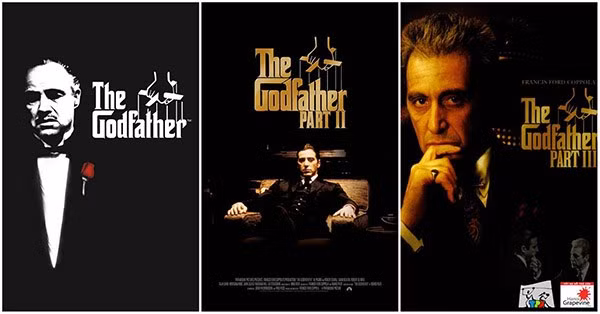 Poster 3 phần phim "Bố già." (Ảnh: BTC)