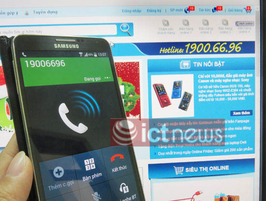 Số điện thoại chăm sóc khách hàng 1900.6696 không thể liên lạc được. Ảnh: Nguyên Đức.