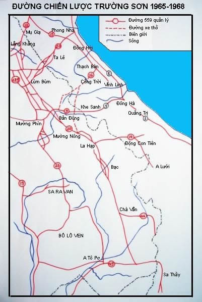 Sơ đồ đường mòn Hồ Chí Minh