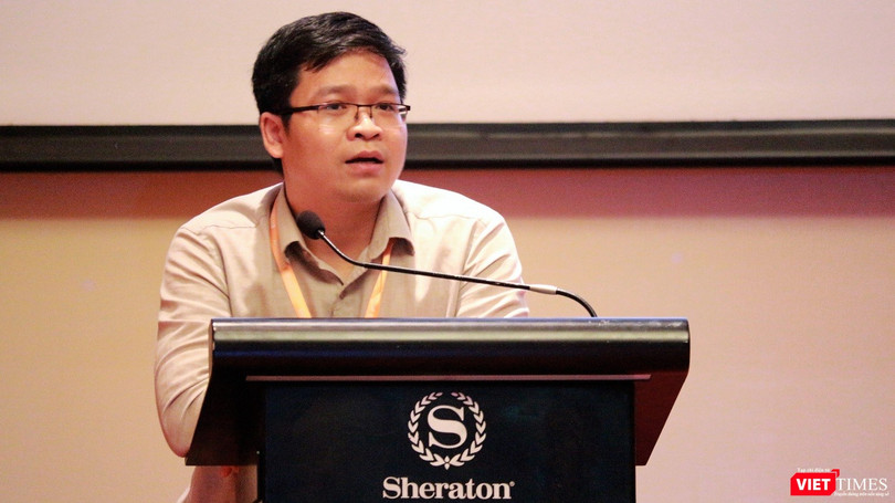  PGĐ Trung tâm Giải pháp Cloud Viettel IDC Đồng Sỹ Cường phát biểu trong khuôn khổ sự kiện Internet Day 2018 
