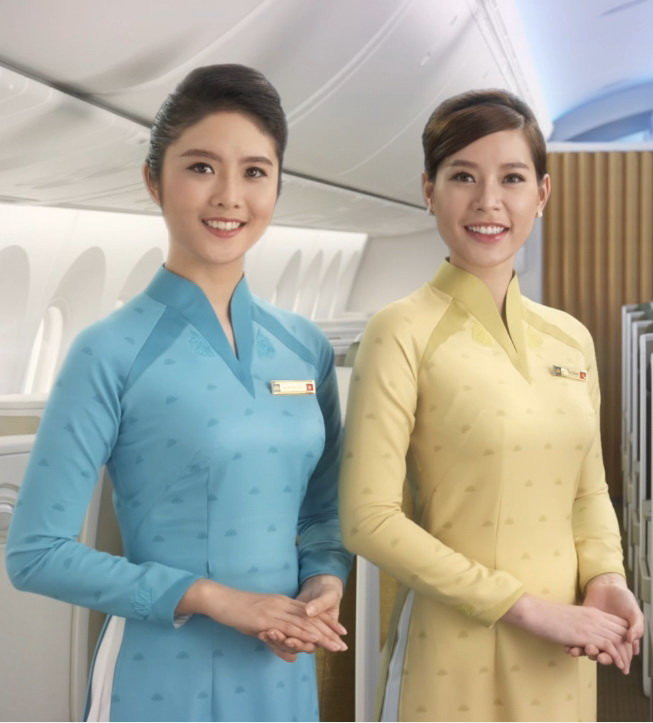 Đồng phục mới của nữ tiếp viên hàng không Vietnam Airlines.