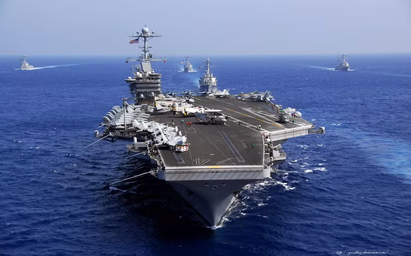 Tàu sân bay Mỹ John C. Stennis đang tuần tra Biển Đông