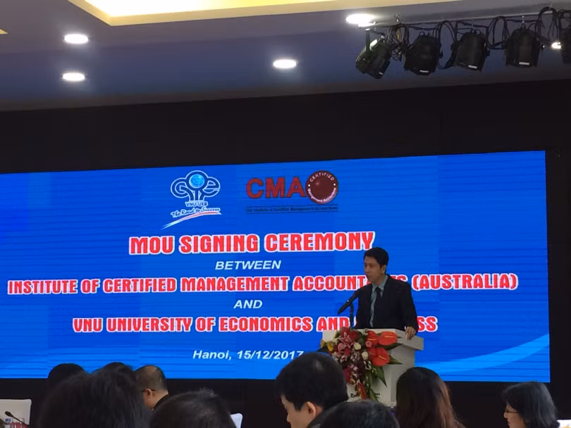 Ông Phan Lê Thành Long - Giám đốc Viện Kế toán Quản trị Công chứng Úc (CMA Australia) tại Việt Nam