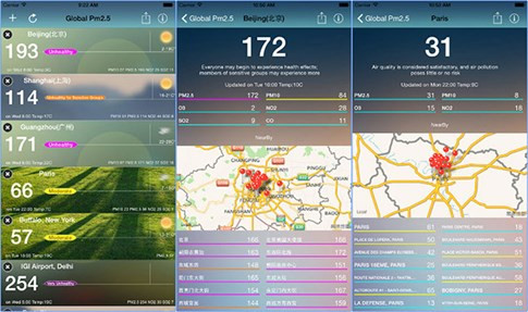 'Đo' không khí trên smartphone ảnh 1 'Đo' không khí trên smartphone ảnh 1